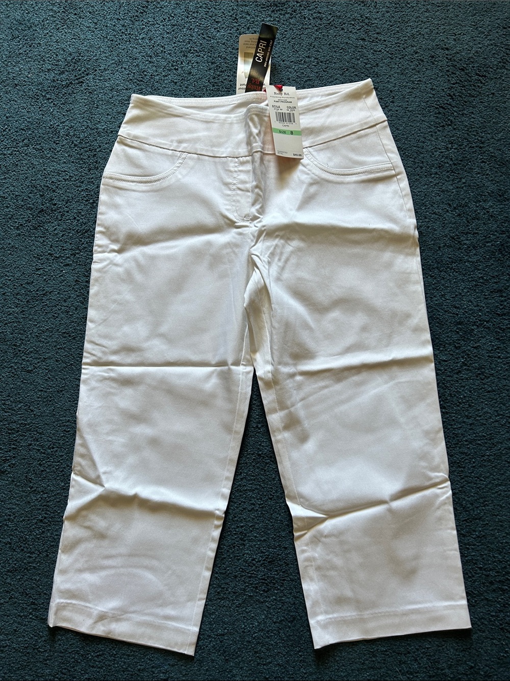 Ruby Rd. White Capri Pants
